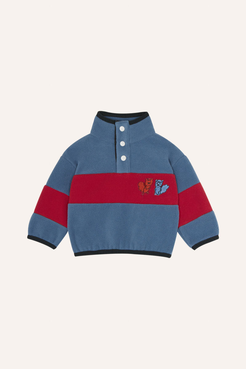 【新品】The Campamento COLOR BLOCK POLAR JK the campamento, Color Block Polar Baby Sweatshirt in Blue – CouCou