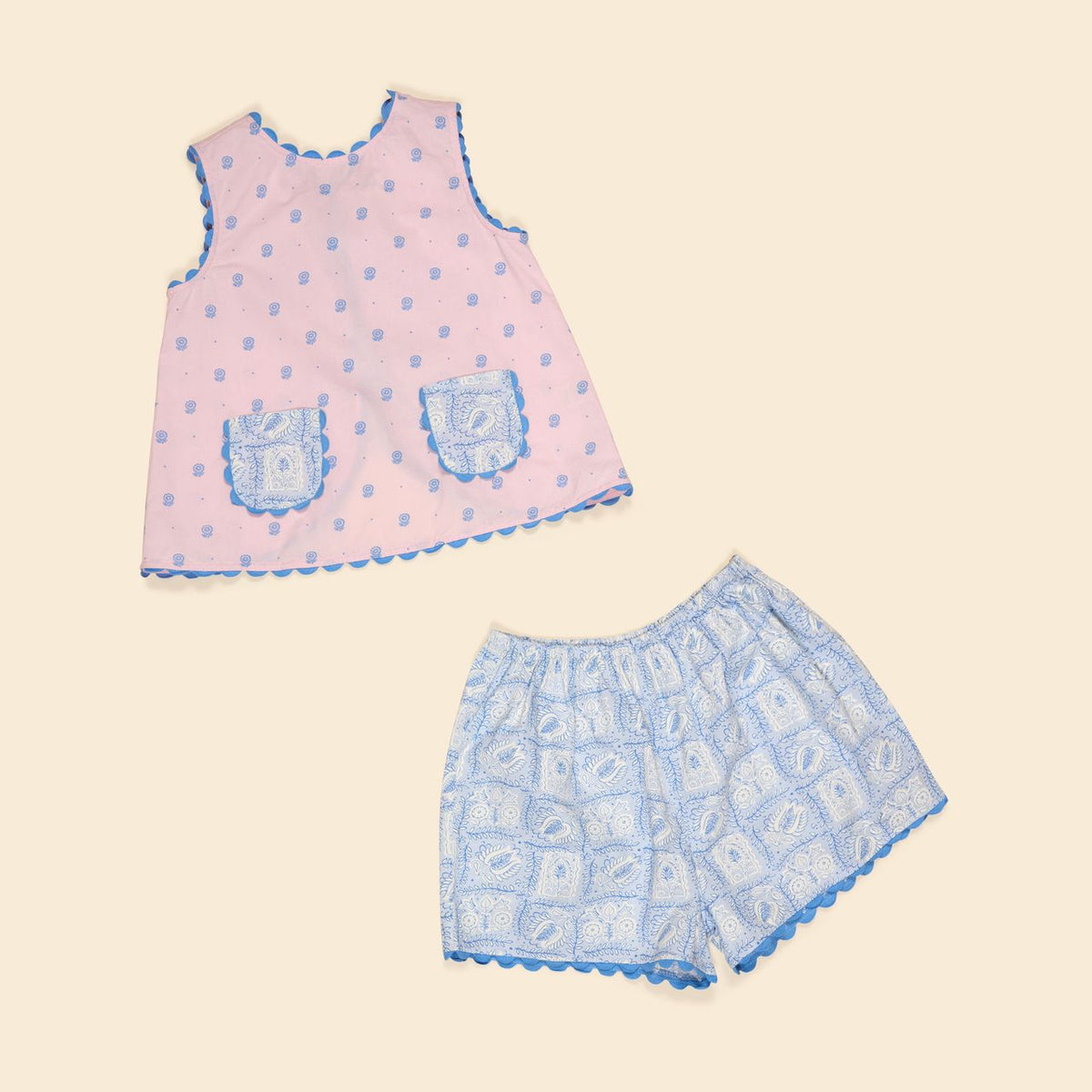 Apolina, Juni Short Set in Studio Calico Pink – CouCou