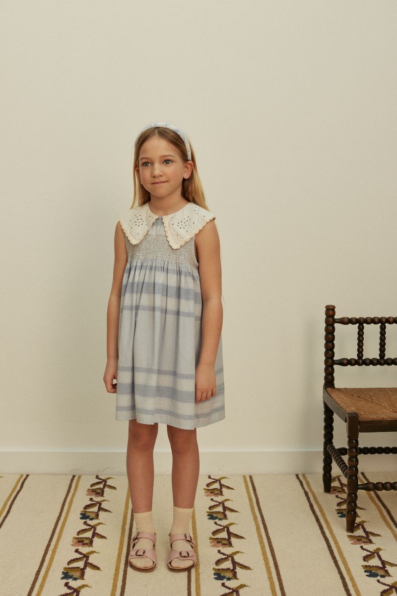 Apolina, Cornelia Sleeveless Smock Dress in Summerhouse Stripe