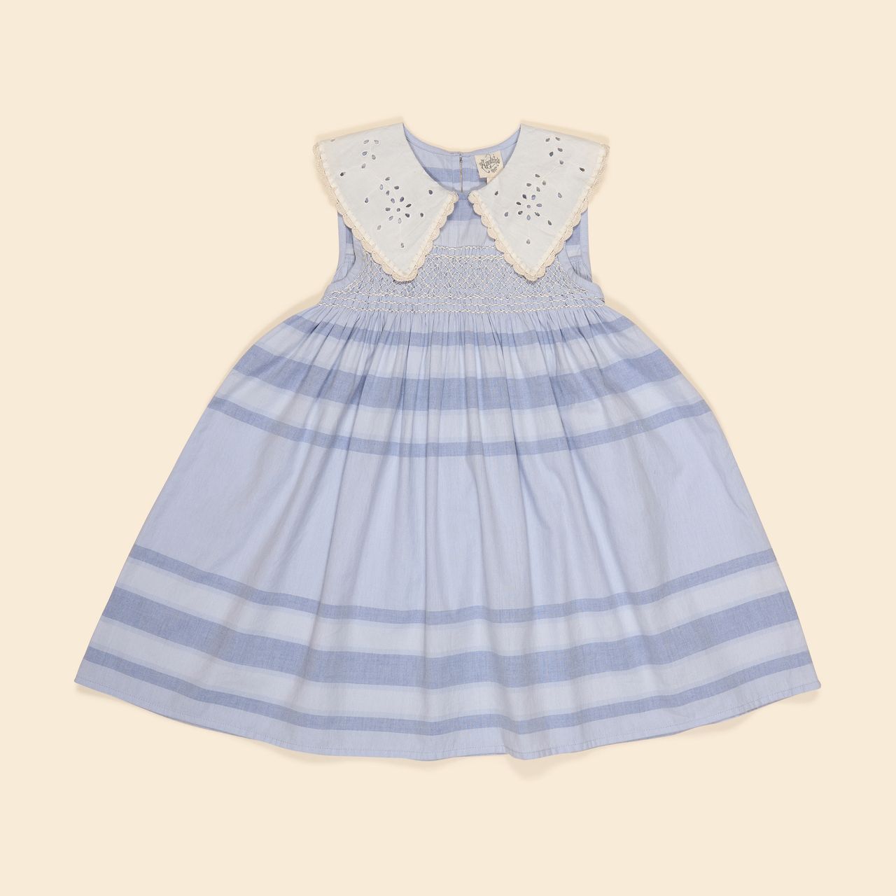 Apolina, Cornelia Sleeveless Smock Dress in Summerhouse Stripe