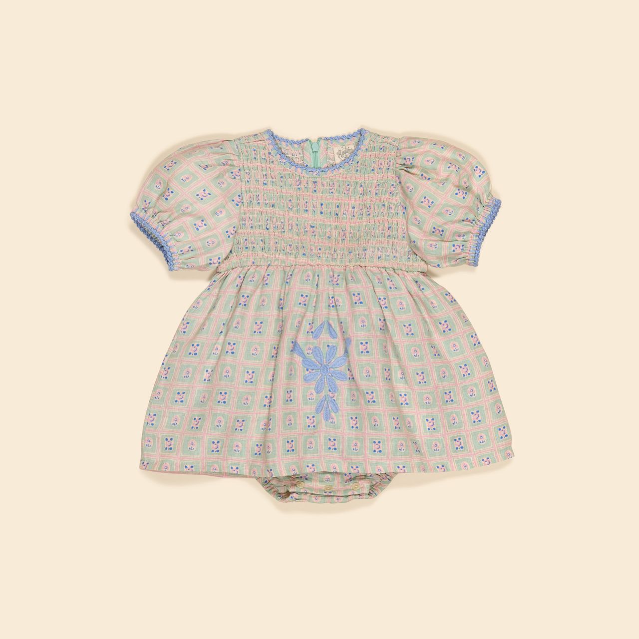 Apolina, Baby Noemi Dress in Rosepanel Mint – CouCou
